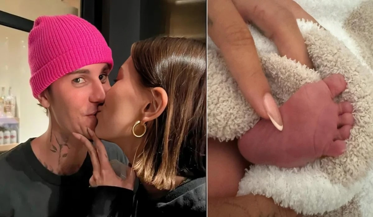 Justin Bieber Gives Son Jack a Sweet Kiss